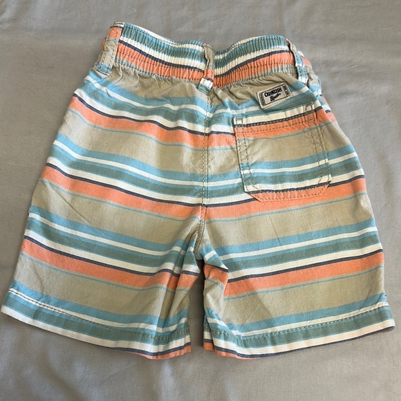 OshKosh B'gosh Tan and Blue Summer Shorts - Picture 3 of 3